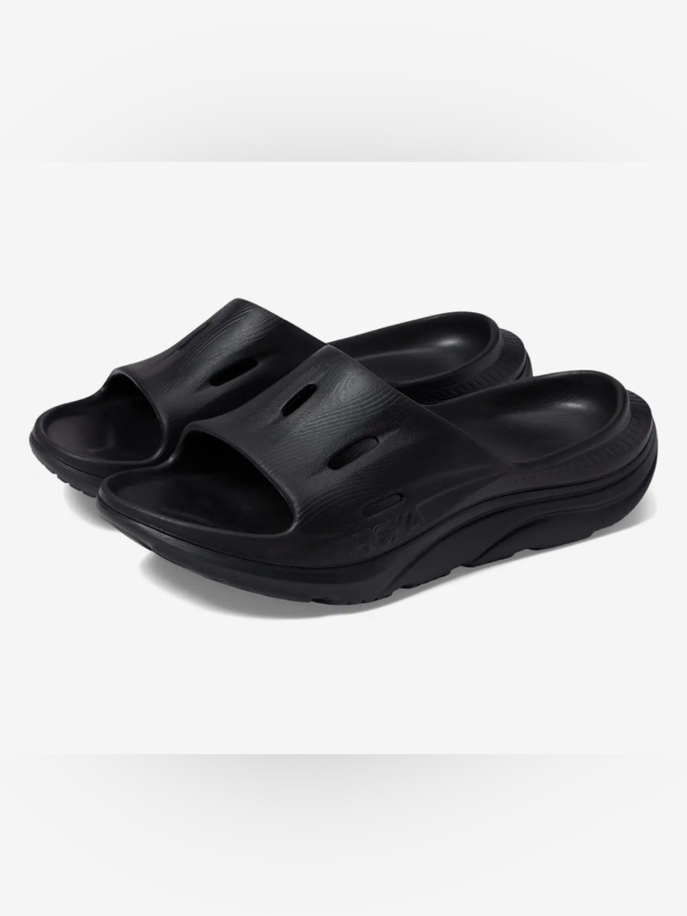 Hoka Black Women's Sandals - ORA Recovery Slide 3